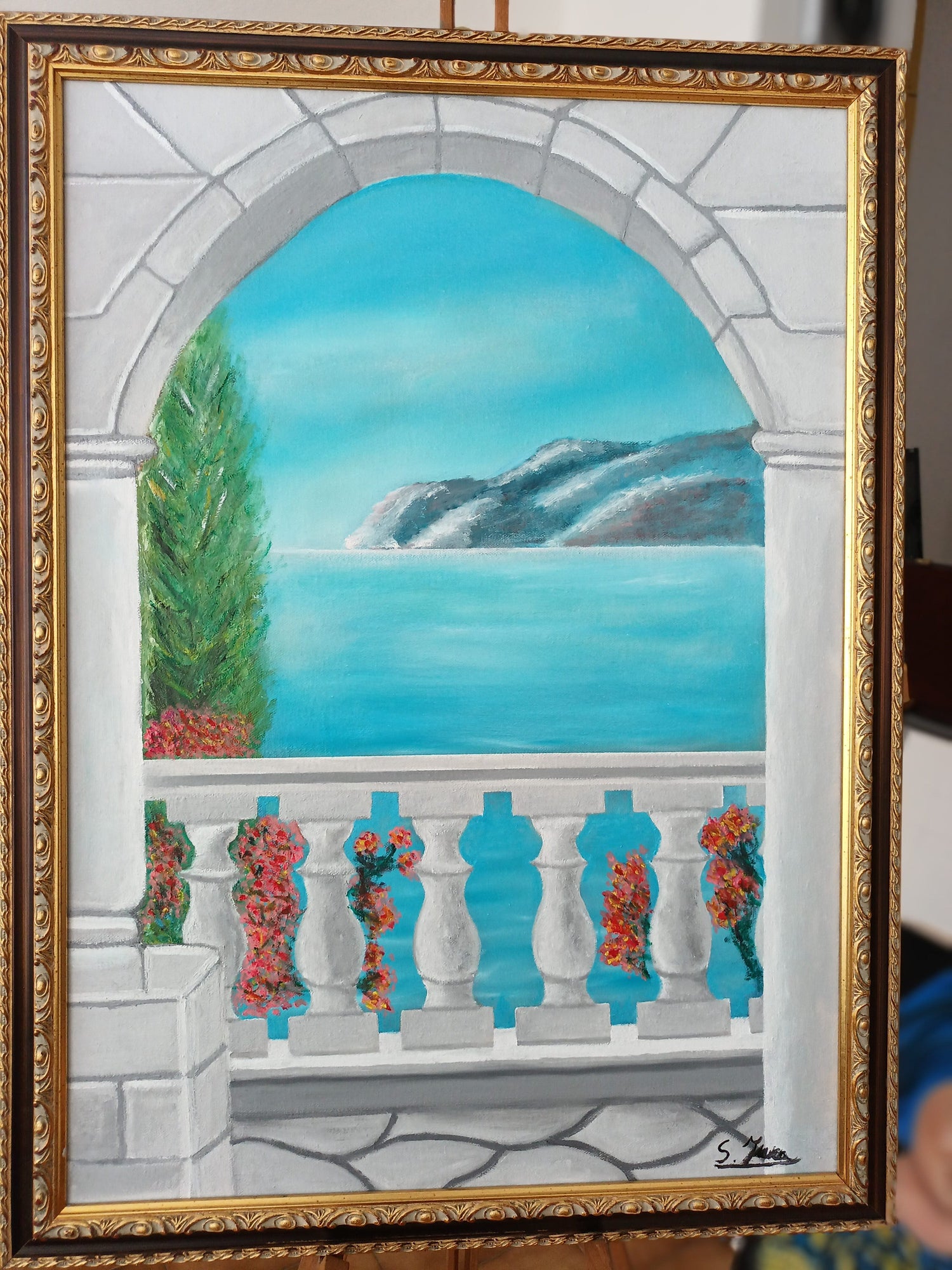 Paesaggi a olio su tela